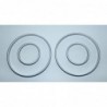BMW E38 7-ser E39 5-ser E53 X5 Silver/Titan color Snap ON Gauges rings for instrument cluster