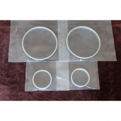 BMW E38 7-ser E39 5-ser E53 X5 Silver/Titan color Snap ON Gauges rings for instrument cluster