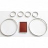 Audi A4 (B5), A6 (C5), A3 (8L)  Snap on Silver Satin Color Gauges Rings