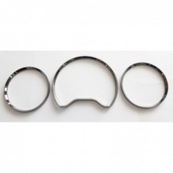 Mercedes-Benz W210 Pre-Facelift Snap on Black Chrome Color Gauges Rings